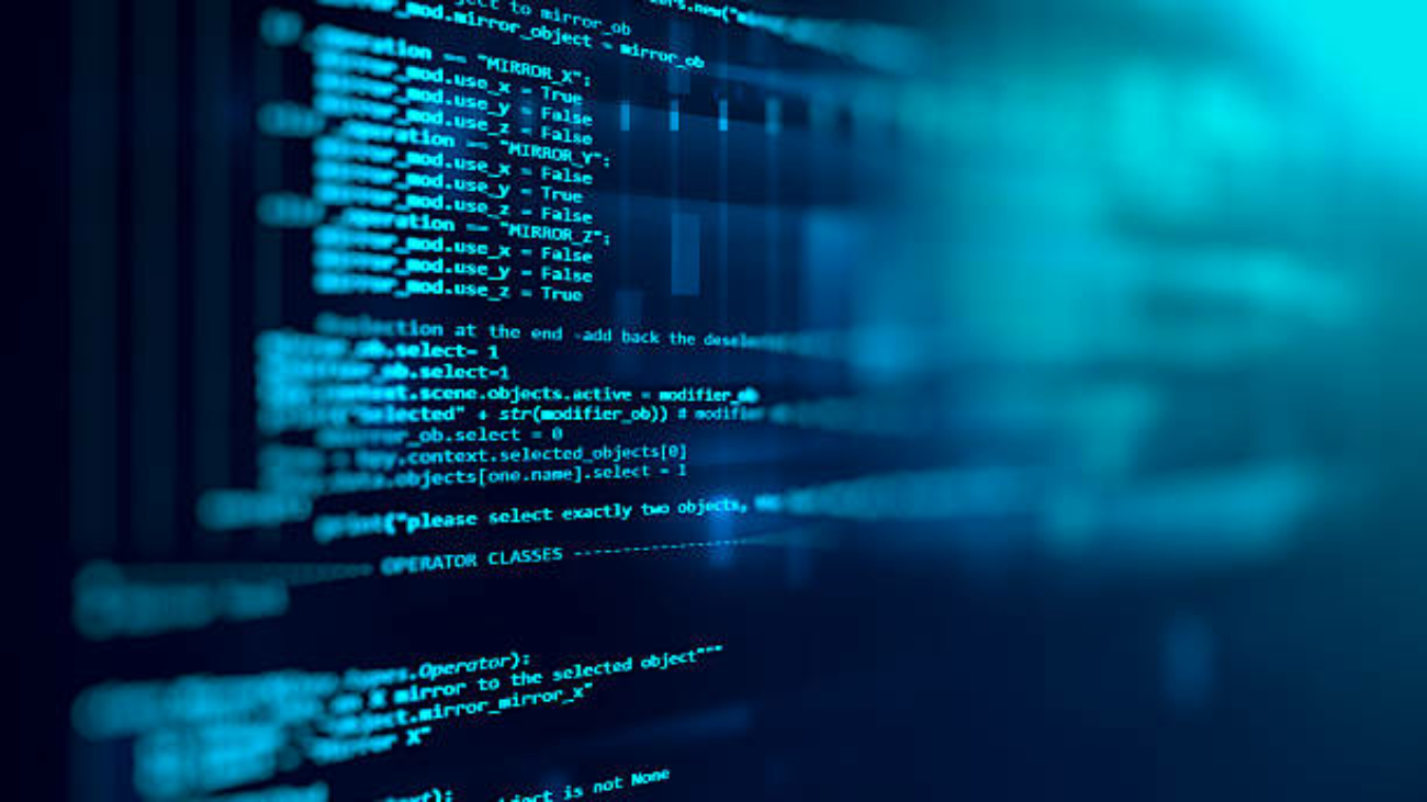 Programming code abstract technology background of software developer and  Computer script